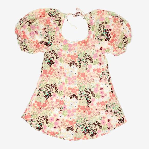 Free People Callie Floral Tunic Extra Small Vintage Combo Boho Cottage Soft Girl - Picture 4 of 14